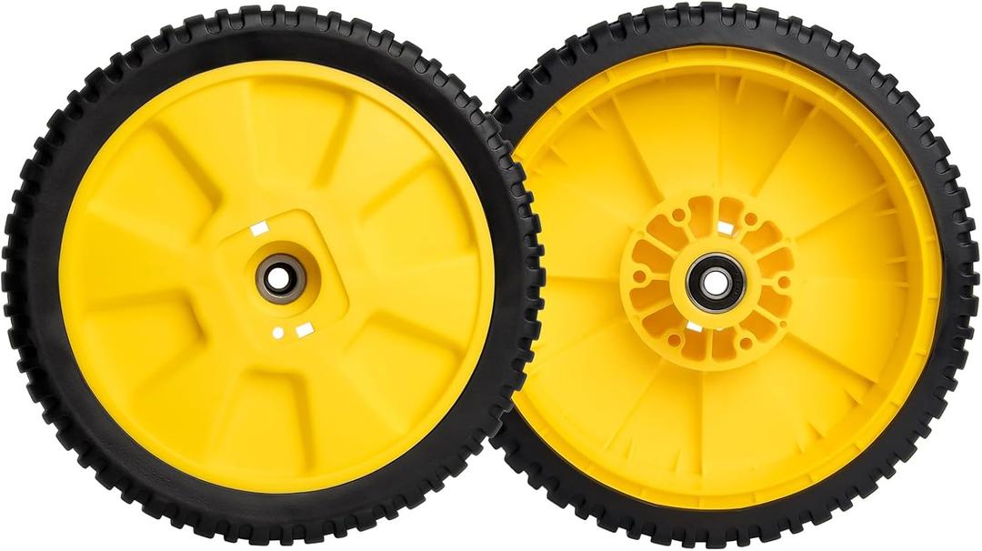 72-115 8" Lawnmower Wheel Compatibles with John Dee re Walk-Behind Mowers, AM115138 Wheel Compatibles with 12SB, 14SB, 14SE, JA65, Replace for AM111151, AM71217, AM111158, 205-504, 2 Pack