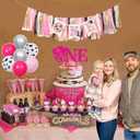 Cowgirl One High Chair Banner1st Birthday Highchair BannerCowgirl Theme Party Birthday DecorGirl Pink Farm Western First/1st Birthday Photo BackdropCake Smash Baby Shower