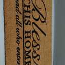 Juvale Coco Coir Door Mat 17 x 30 in - Bless This Home and All Who Enter Doormat for Front Entrance