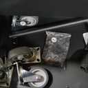 IDEALHOUSE Rolling Tool Chest, 4 Drawers Tool Storage Cabinet, Toolbox with Wheels, Portable Tool Cabinet Organizer with Locking System & Drawer Liners, Tool Storage Cart for Garage, Workshop, Black