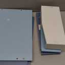Simple Houseware Desk Dual Monitor Stand Riser with Drawer, Blue