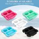 Half Topper Tray Accessories for Bogg Bag X-Large, Waterproof EVA Phone Holder & Top Cup Holder Fit for Stanley Cup 40oz - Organizer & Tray Topper for Bogg Bag (Blue)