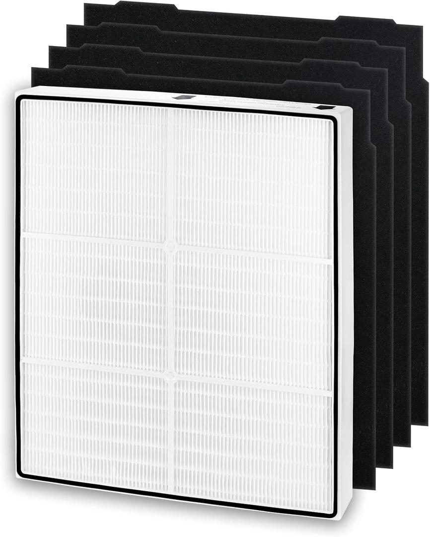 AP510 & AP450 Filter Replacement for Whirlpool Whispure AP51030K AP51030KB AP45030K WP500 WP1000 1183054K 8171434K Air Purifiers, Funmit 1 High Efficiency Filter and 4 Activated Carbon Filter
