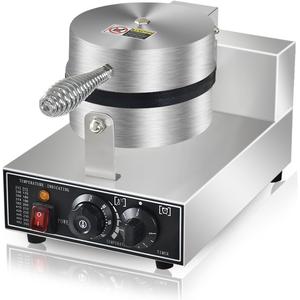 Commercial Waffle Maker Electric Waffle Iron Non-Stick Waffle Cones Maker Machine Hotel Waffle Maker With Time Control Temperature Adjustable, 110V 1300W Commercial Waffle Maker Electric Waffle Iron Non-Stick Waffle Cones Maker Machine Hotel Waffle Maker With Time Control Temperature Adjustable, 110V 1300W