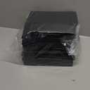 Mcfleet 4x4x2" Black Shipping Boxes - Corrugated Cardboard Mailing Box Packaging for Small Business - Tab Locking Literature Mailer Flat Empty Gift Packing Supplies 24 Pack