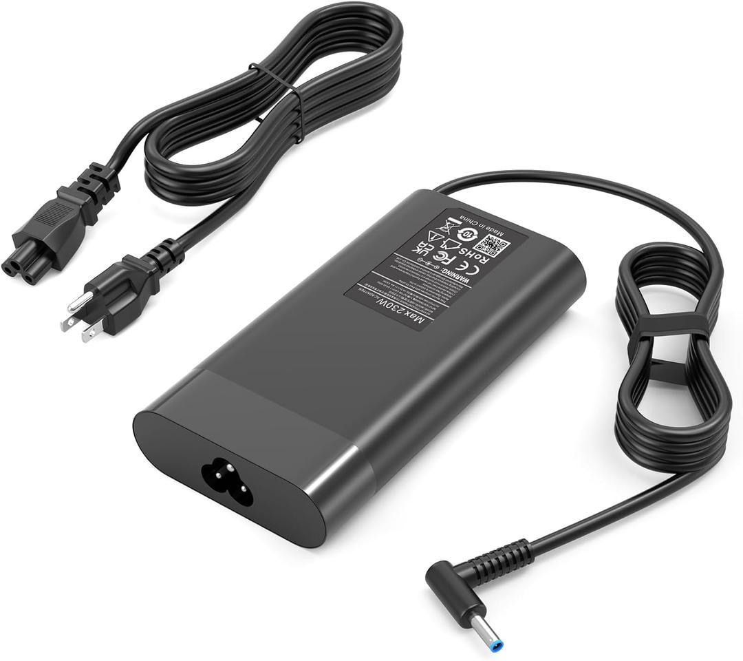 DECSZDY 230W AC Charger Compatible with HP Omen 15 16 17 Gaming Laptop, fit for HP ZBook Fury 16 G9 TPN-Q265 TPN-DA10 L00818-850 M41303-001 Laptop Power Adapter