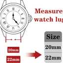 Meliya Metal Watch Bands, 20mm 22mm Quick Release Watch Strap, Stainless Steel Mesh Replacement band for Women Men