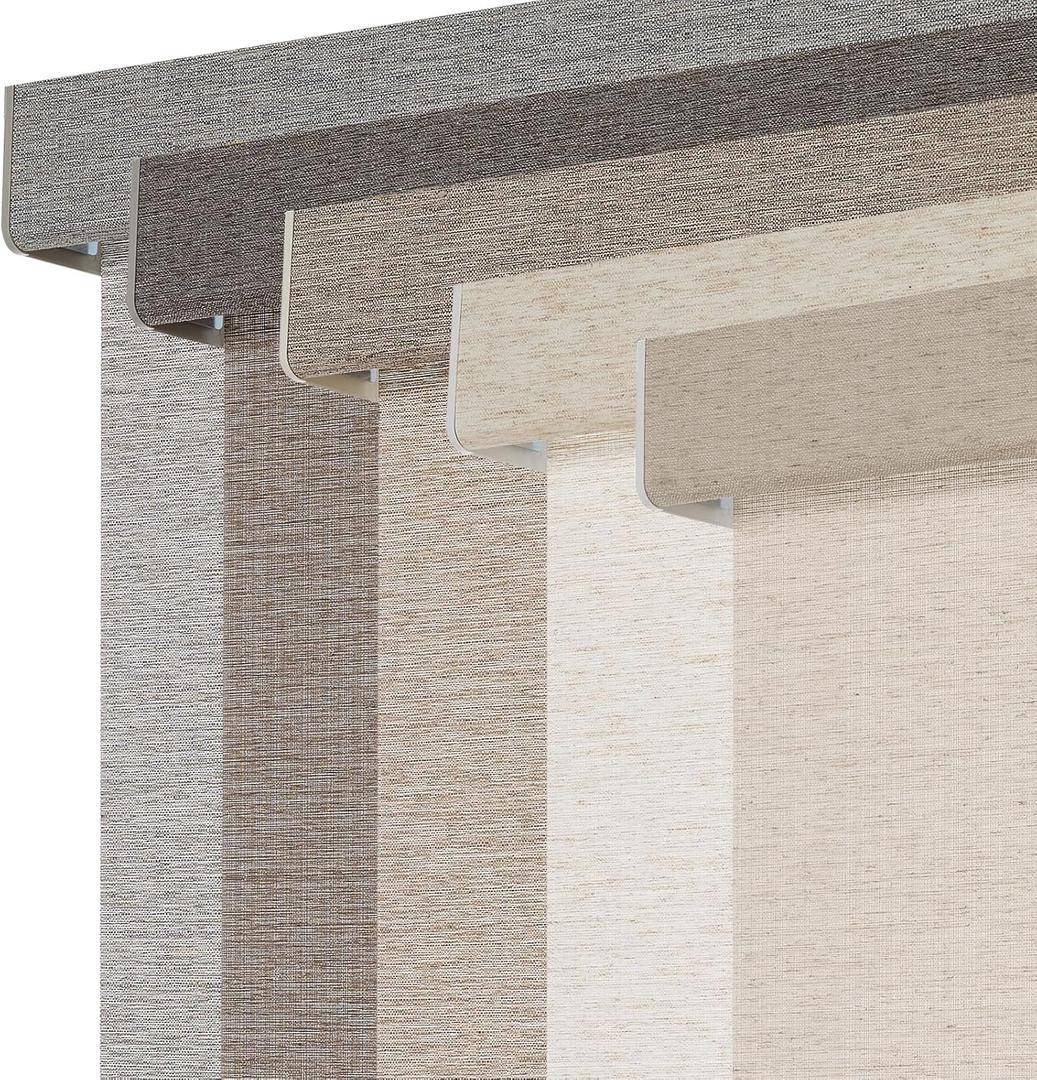 Persilux Light Filtering Roller Shades for Window Blinds,Cordless,Linen Fabric,Thermal Insulated Fabric UV Protection Shades for Home,Office,Bedroom,Door,Light Filtering-Beige,26" W X 72" H