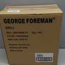 George Foreman 4-Serving Removable Plate Electric Grill and Panini Press, George Tough Non-Stick Coating, Drip Tray Catches Grease, Black