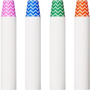 500 Pack 5oz Paper Cups, Multicolor Paper Disposable Cups, Small Mouthwash Cups, Cold Beverage Drinking Cup for Party, Travel and Event (Strip)