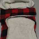 Malier Dog Winter Coat, Classic Plaid Fleece Dog Cold Weather Coats Pet Jacket with Pocket, Windprood Warm Coat Vest Pet Clothes Apparel for Small Medium Large Dogs (Red, Large)