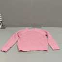 Girls Knit Sweaters Kids Fashion Chunky Crewneck Pullover Jumper Tops 5-14 Years (9-10 Years, Pink)