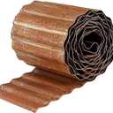 Landscape Edging 6'' x 40', Corrugated Metal Garden Edging, Garden Fence Border for Lawn, Flower Bed, Paver Edges, Pre-Rusted, 2 Pack