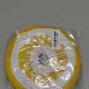 ANWA Adjustable Cat Cone Collar Soft, Cute Cat Donut Collar After Surgery, Kitten Recovery Cones to Stop Licking (Medium, Lemon), 10 inches