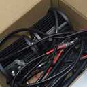 NAOEVO 4 Inch LED Pod Lights, Spot Flood LED Fog/Driving/Off Road Lights with 2 Leads Wiring Harness, Cube Pods for Truck Boat ATV UTV, 2 Pcs (White/Amber/White&Amber)