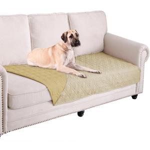 Ameritex Waterproof Dog Bed Cover Pet Blanket for Furniture Bed Couch Sofa Reversible (30x70 Inch (Pack of 1), Beige+taupe)