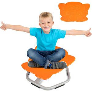 Orange Elephant Seat and Spinning Swivel Chair for Kids Indoor, 3+ Autism Kids Sensory Swivel Chair, Training Childs Concentration and Improving Toddles Physical Fitness Non Slip Sensory Chair