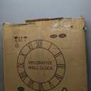 LEIKE Large Wall Clocks,Silent,Non Ticking,Battery Operated Rustic Round Modern Big Wood Wall Clock for Living Room, Bedroom,Kitchen,Farmhouse,Office,Home Decor (32 IN)