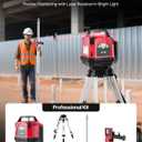 VEVOR Rotary Laser Level Kit, 1650ft 360-Degree Self Leveling Red Horizontal Laser Transit,with Heavy-duty Tripod, Receiver, Remote Control, Toolcase, IP54 Waterproof, 0.06 in/100 ft for Construction