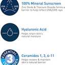 CeraVe Hydrating Mineral Sunscreen SPF 30 with Sheer Tint, Tinted Mineral Sunscreen with Zinc Oxide & Titanium Dioxide, Blends Seamlessly For Healthy Glow, Medium, 1.7 Fluid Ounce