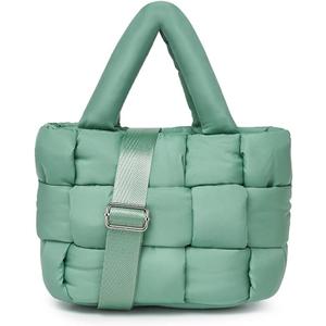 Tote Bag for Women, Lightweight Puffy Tote Bag with Compartments Shoulder Bag Handbag for Travel, Work, Gym
