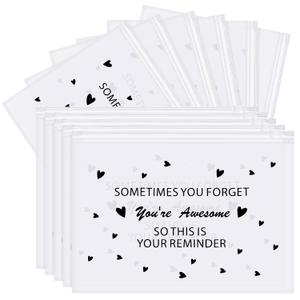 Sotiff 60 Pcs Makeup Bags Bulk Cosmetic Bag for Women Inspirational Thank You Gifts EVA Swag Bag Items Appreciation Gift Empowering for Staff Teacher Nurse Employee Mother(Awesome,6 x 4 Inch)