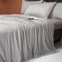 LLanCL Cooling Blankets for Hot Sleepers - Cool Like Ice Cream Blanket for Summer, Lightweight Double-Sided Cooling Comforter Quilt (Queen Size 79" x 91" Grey)
