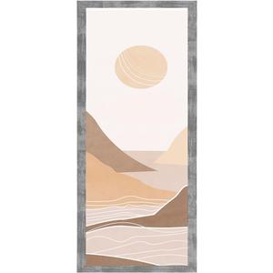 5x11 Frame Distressed Gray, Rustic 11x5 Picture Frame Grey, Art Pic Poster Frame, 5 by 11 Gallery Family Concert Portrait Photo Frame Horizontal Vertical Display Gift