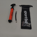 SPORTBIT Ball Pump for Sports Balls - Basketball Pump for Sport Balls - Football & Soccer, Basketball, Volleyball Pump, Swim Inflatables - Hand Air Pump with 3 Needles, Nozzle, Extension Hose, Pouch