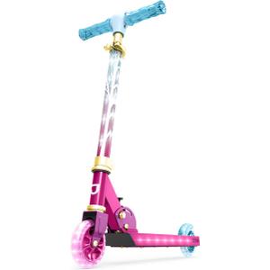 Jetson Character Kids Kick Scooter, LED Lights on Stem & Light-Up Wheels, Lightweight Frame, Height-Adjustable Handlebar, Lean-to-Steer System, Easy-Fold Mechanism (Frozen)