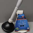PlumbCraft 14-18-in. Stow-Away Plunger with Adjustable Handle 7503500, Heavy Duty Toilet Plunger for Households, Ergonomic Plunger to Unclog Toilet, Toilet Bowl Plunger with Ergonomic Handle