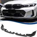 Carbon Fiber Pattern G20 LCI M340i Front Lip Compatible with (2023-2026) 3-Series G20 LCI Sedan Facelift ABS Gloss Black Bumper Splitter