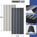 Brakki Metal Roofing Panels 10pcs 52.4 ft², Corrugated Roof Panels, Grey | L42.52"xW17.72", Galvanized Steel, with Screw, Heavy Duty Metal Siding, Suitable for Garages Chicken Coop Shed Stables Patio