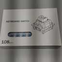 Mechanical Gaming Keyboard Blue Switches,3 Pin 50gf RGB SMT Clicky Switch,Dustproof and Waterproof Switch(Blue,108PCS)