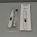 Dog Paw Trimmer with 3-Speed, LED Light Paw Trimmers for Dog's Feet with Hair Catcher, 35dB Low Noise Paw Trimmer for Small Large Dogs,18mm R-Shaped Ceramic Blade, White