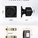 Haidms 5 Pack Black Door Knobs, Interior Door knobs, Privacy Door Knob for Bedroom or Bathroom, Matte Black Door Knobs