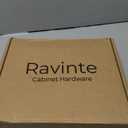 Ravinte 60 Pack (30 Pairs) 1/2 Inch Overlay Soft Close Hinges for Kitchen Cabinets - Satin Nickel Hidden Concealed Hinge, Stainless Steel, Self Closing