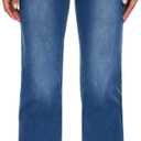 KDF Fleece Lined Jeans Women High Waisted Wide Leg Baggy Jeans for Women Winter Lined Jean Pants (2, Light Blue_fleece)