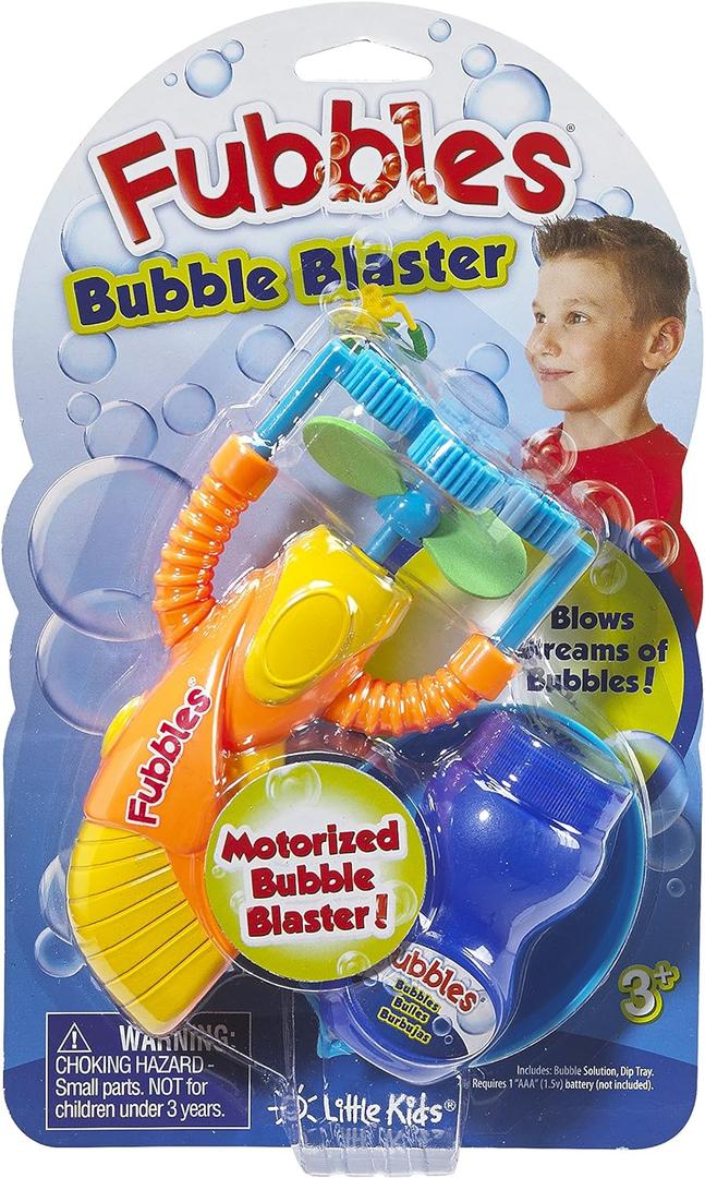 Little Kids Fubbles Bubble Blaster Tons of Bubbles Fan Includes 2oz of Bubble Solution