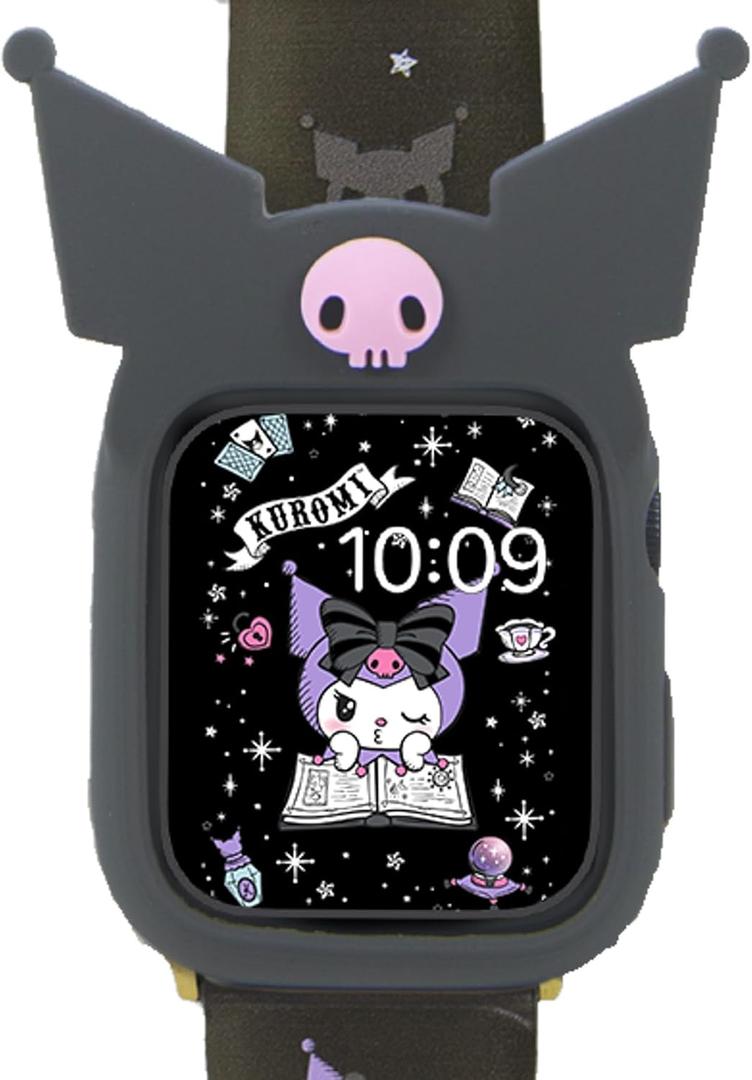 Sonix x Sanrio Apple Watch Cover | Bumper Case for Apple Watch | Protective Silicone Cover | Fits 38mm/40mm/41mm | Kuromi - Black