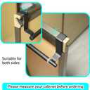 Swedish Dishcloth Holder with EVA Pad,Retractable Space Saving Swedish Dishcloth Hanger Over Cabinet Door,Hole Free,L8.8-14.4*W2.7Inch,Black,1PC