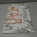 50 Pieces Paper Placemats for Woodland Baby Shower, 11"x17" Forest Animals Disposable Table Place Mats, Woodland Animals Baby Shower Decorations