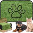 Qeils Reusable Dog Pee Pads, 2 Pack Super Absorbent & Leakproof Washable Puppy Pads with Soft Green Top Layer, for Potty Training, Crates, Couch, Car Seats & Pet Beds, 24"x 36"