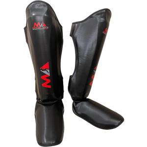 Muay Thai Shin Guards, Shin Pad for Martial Arts, Kick Boxing Leg Instep Protection Pads for Sparring, MMA Kickboxing Taekwondo Professional Training Equipment Gear (Extra Large)