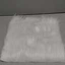 FabricLA Shaggy Faux Fur Square - 10" X 10" Inches Pre-Cut - Use Fake Fur Fabric for DIY, Craft Fur Decoration, Fashion Accessory, Gnome, Hobby - White