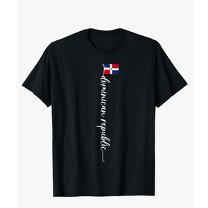 Dominican Republic Signature Dominican Republic Flag T-Shirt Size S