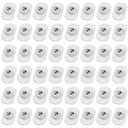 TRVL FIELDER Self Adhesive Caster Wheels, Appliance Rollers Appliance Slider for Kitchen, 360 Swivel Small Casters - Solve Coffee Maker Air Fryer Small Appliances Countertop Sliding (White - 48 Pcs) (1 Steel Ball Style)