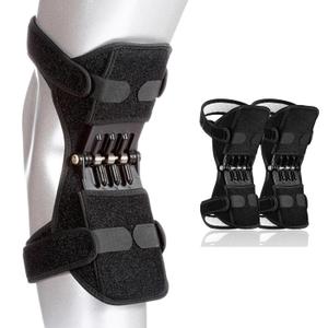 Joint Power Support Knee Brace with 4 Springs, Ergonomic Knee Stabilizer Pad, Inspired Lift Brace, Adjustable Knee Stabilizer Pads, Pain Relief (2 Pack)
