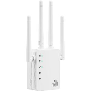WiFi ExtenderWiFi Extenders Signal Booster - WiFi Repeater with 12880 Sq.ft Coverage 105 Devices with 1200Mbps Dual - Band 2.4G&5G1-Tap Setup Supports Ethernet Port, Faster Speed