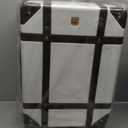 SwissGear 7739 Hardside Luggage Trunk with Spinner Wheels, White, Carry-On 19-Inch